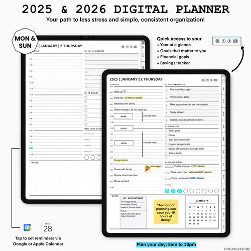 My 2025 & 2026 Digital Planner